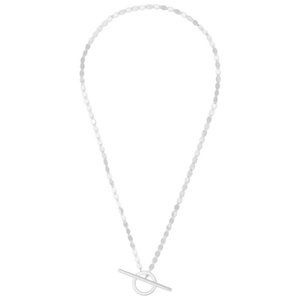 Lana Jewelry White 14k Toggle Nude One Strand Chain Necklace